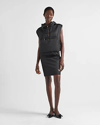 Re-Nylon pencil skirt