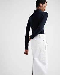 Old canvas pencil skirt