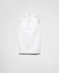 Old canvas pencil skirt