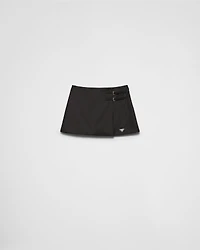 Re-Nylon wraparound miniskirt