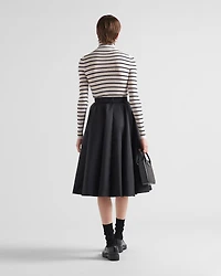 Re-Nylon pleated skirt