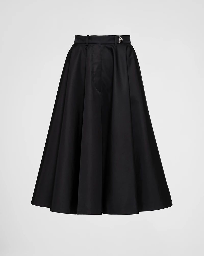 Re-Nylon pleated skirt