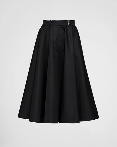 Re-Nylon pleated skirt
