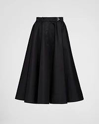 Re-Nylon pleated skirt