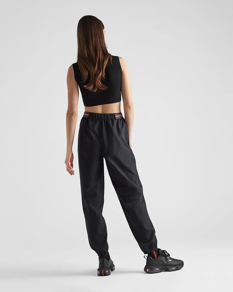 Light Bi-Stretch wide-leg pants