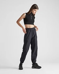 Light Bi-Stretch wide-leg pants
