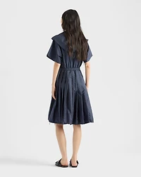 Light Re-Nylon midi-dress