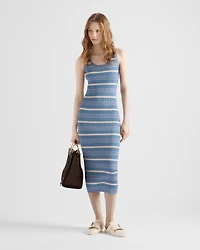 Striped cotton dress