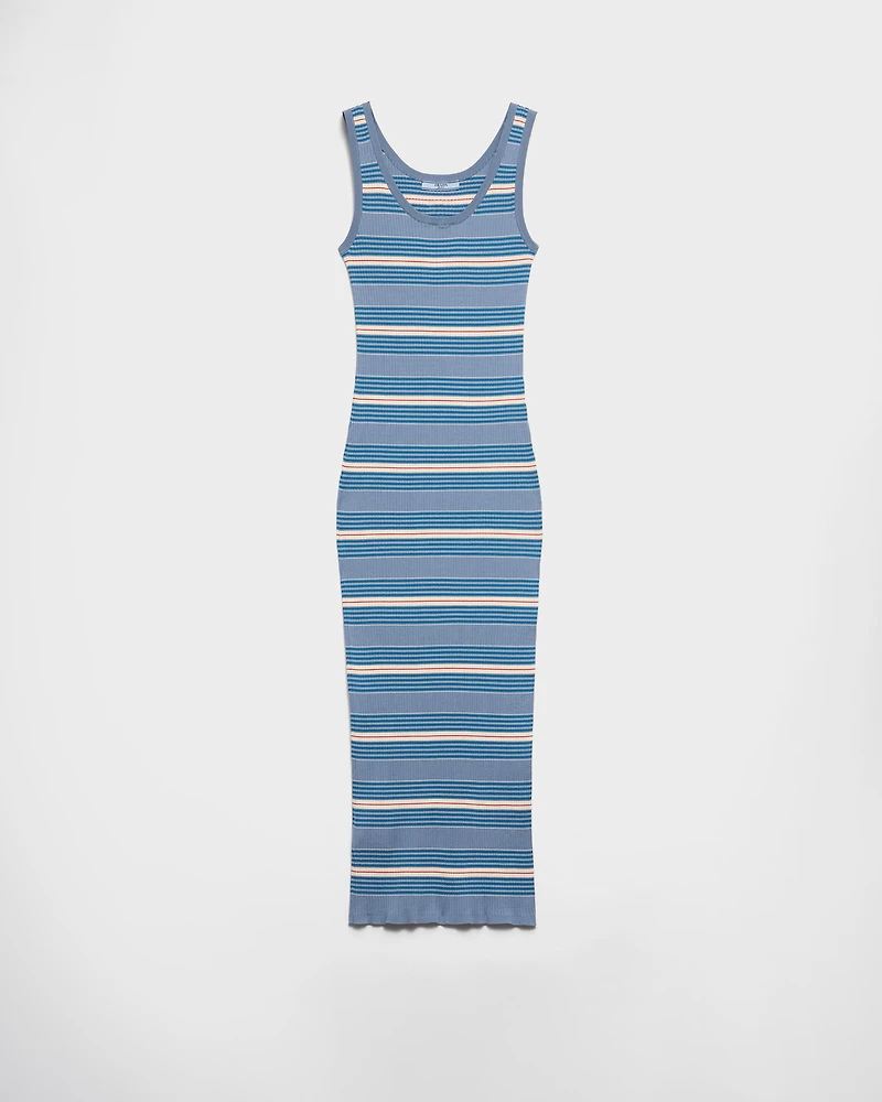 Striped cotton dress