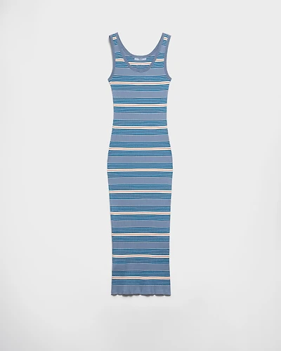 Striped cotton dress