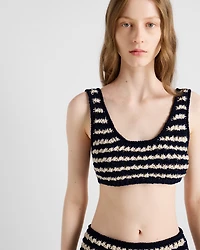 Cotton crochet crop top