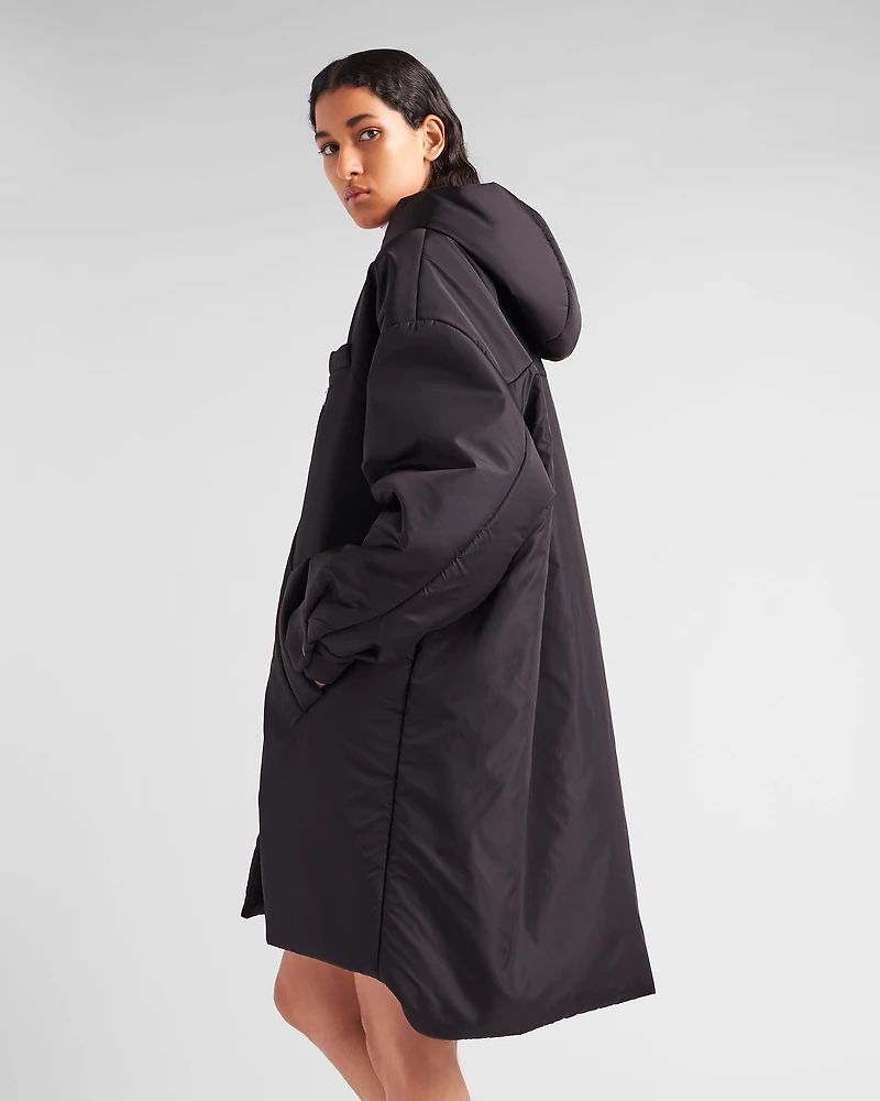 Oversized light Re-Nylon raincoat