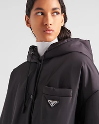 Oversized light Re-Nylon raincoat