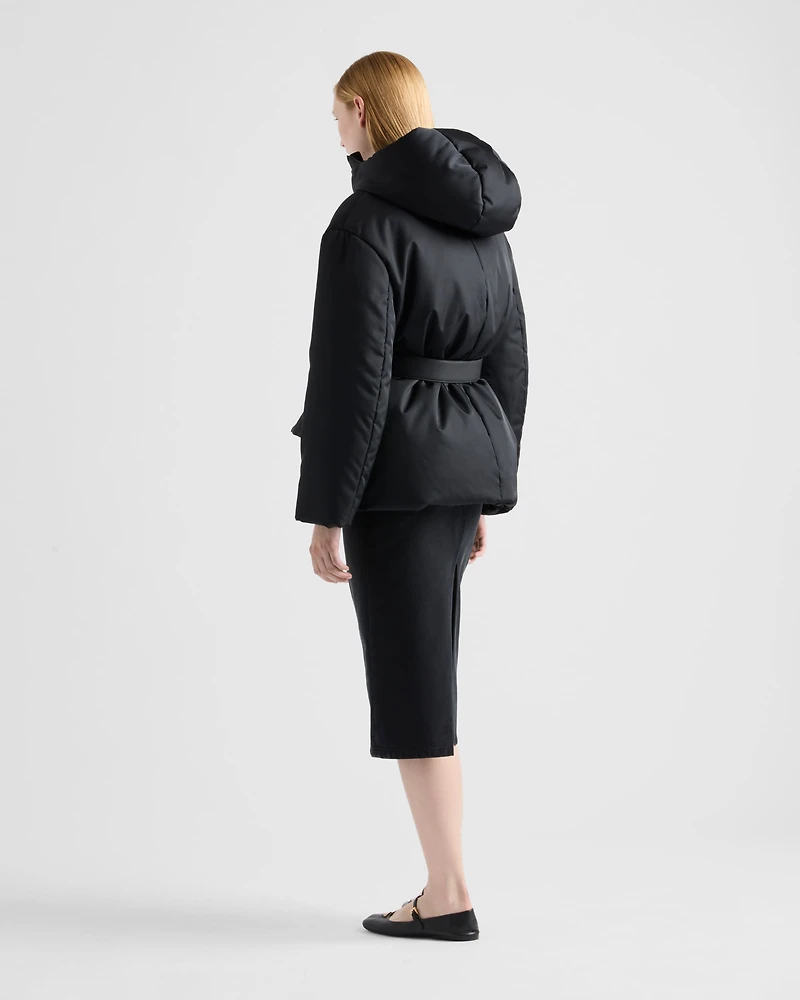 Re-Nylon hooded down jacket