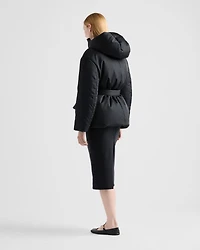 Re-Nylon hooded down jacket