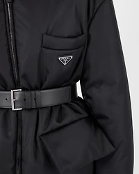 Re-Nylon hooded down jacket