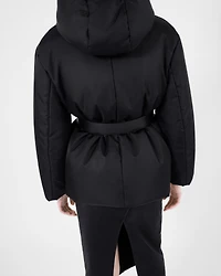 Re-Nylon hooded down jacket