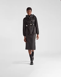 Re-Nylon hooded blouson jacket with pouch