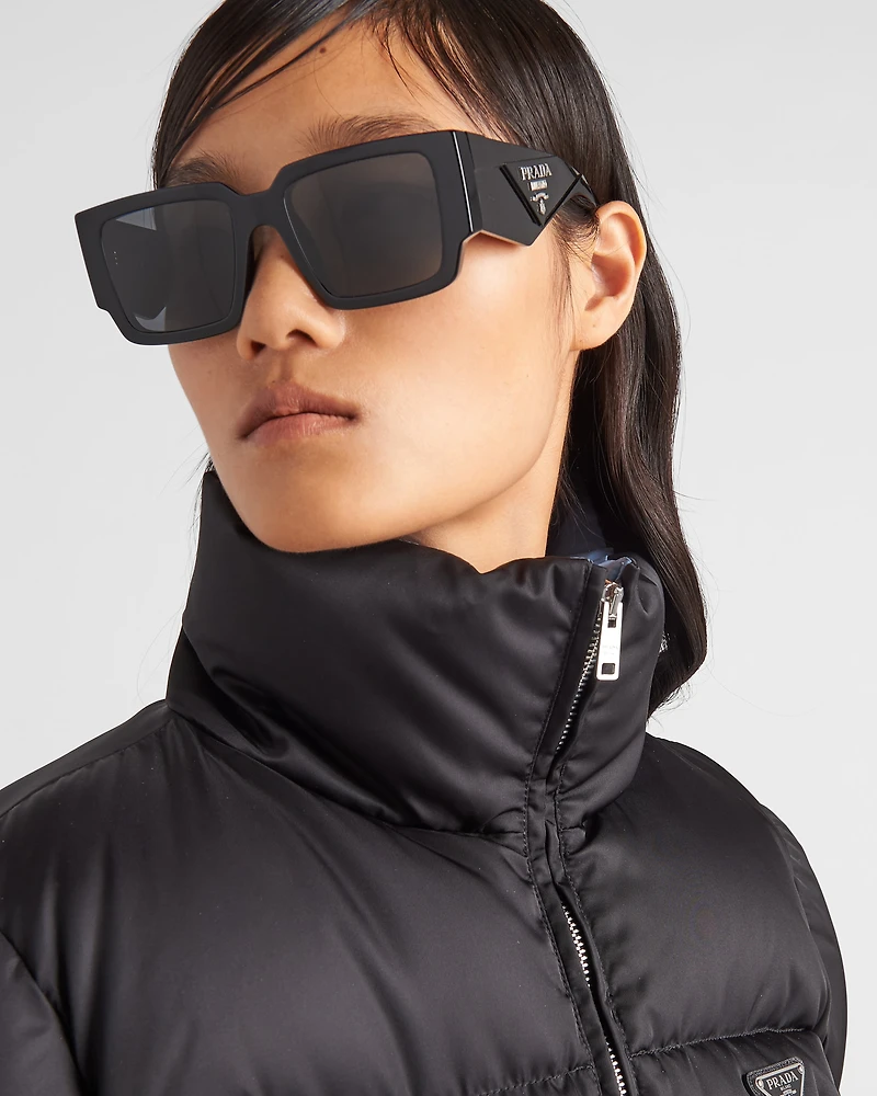 Re-Nylon cropped down jacket