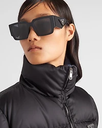 Re-Nylon cropped down jacket