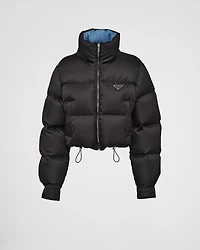 Re-Nylon cropped down jacket