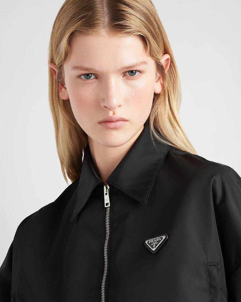 Re-Nylon cropped blouson jacket