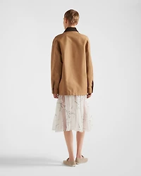 Technical canvas blouson jacket