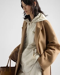 Lightweight hooded Re-Nylon blouson jacket