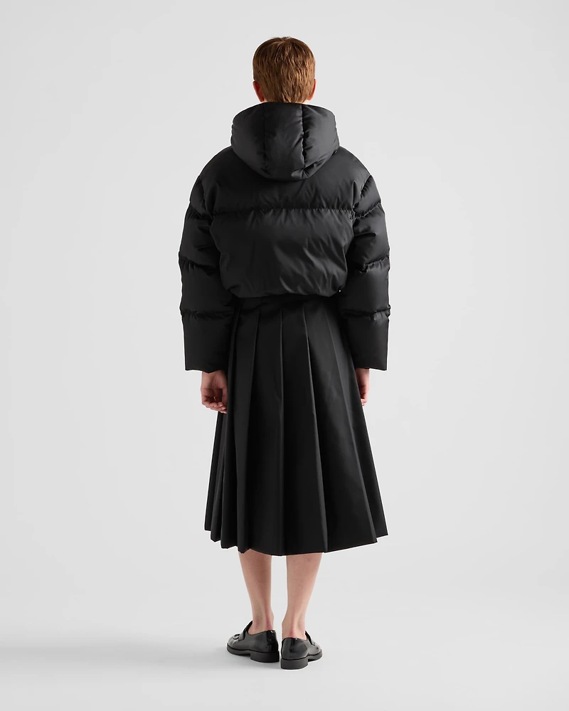 Re-Nylon cropped down jacket