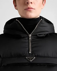 Re-Nylon cropped down jacket