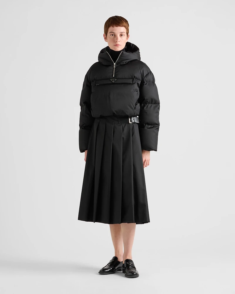 Re-Nylon cropped down jacket
