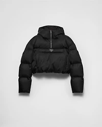 Re-Nylon cropped down jacket