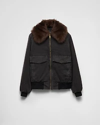 Canvas blouson jacket
