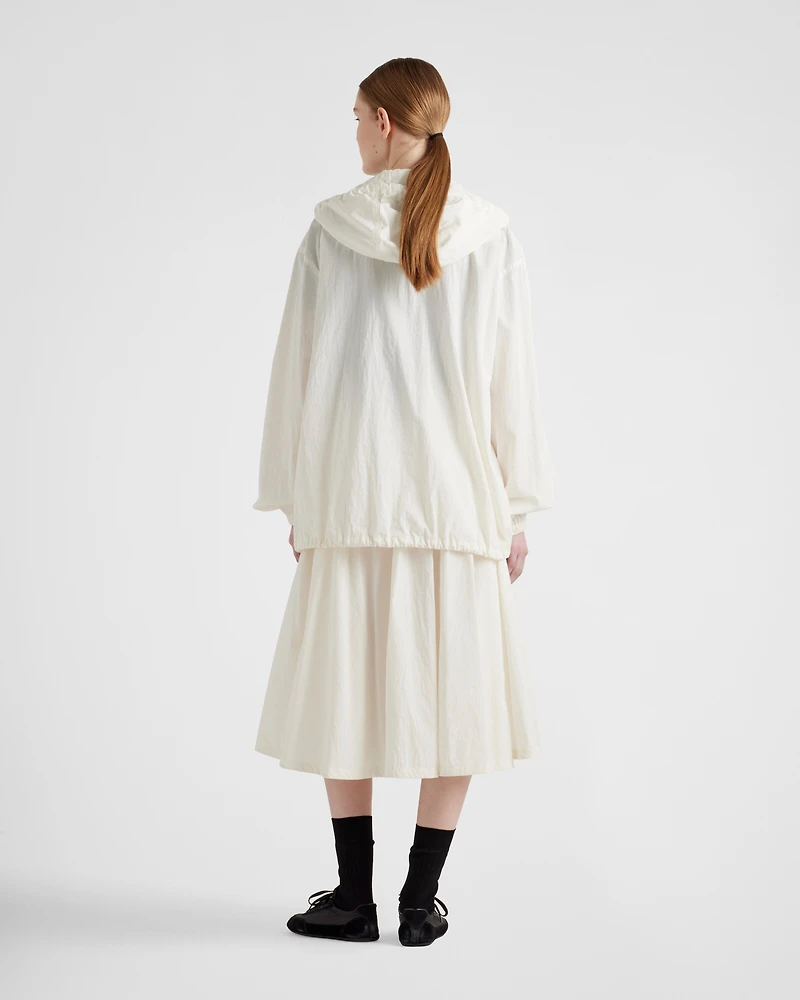 Technical pongé blouson jacket