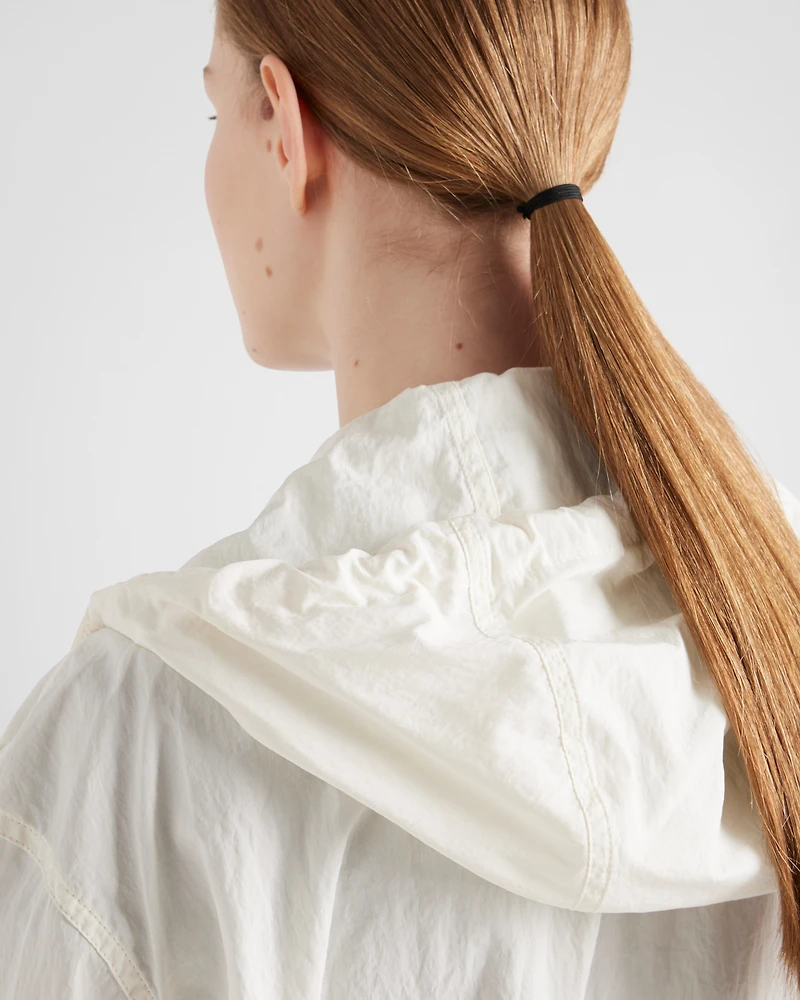 Technical pongé blouson jacket