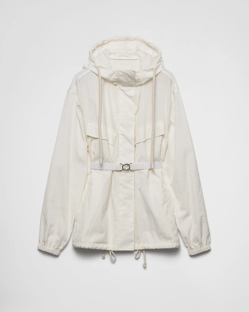 Technical pongé blouson jacket
