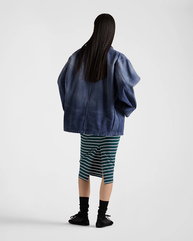 Canvas trucker jacket