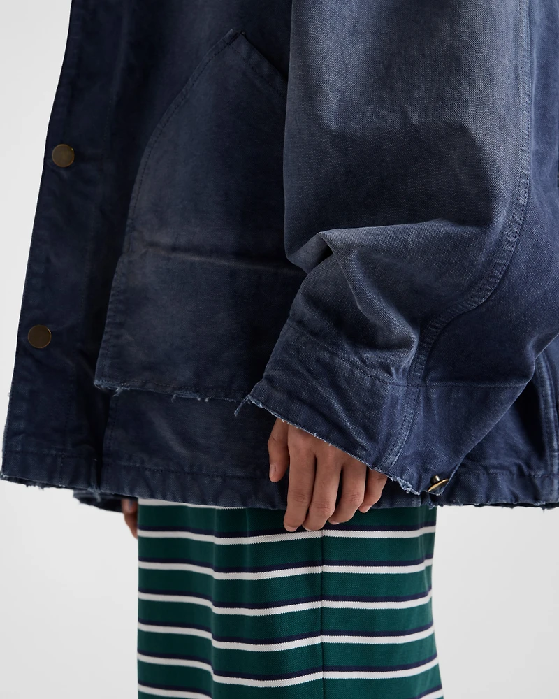 Canvas trucker jacket