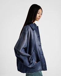 Canvas trucker jacket