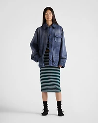 Canvas trucker jacket