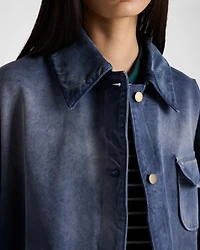 Canvas trucker jacket