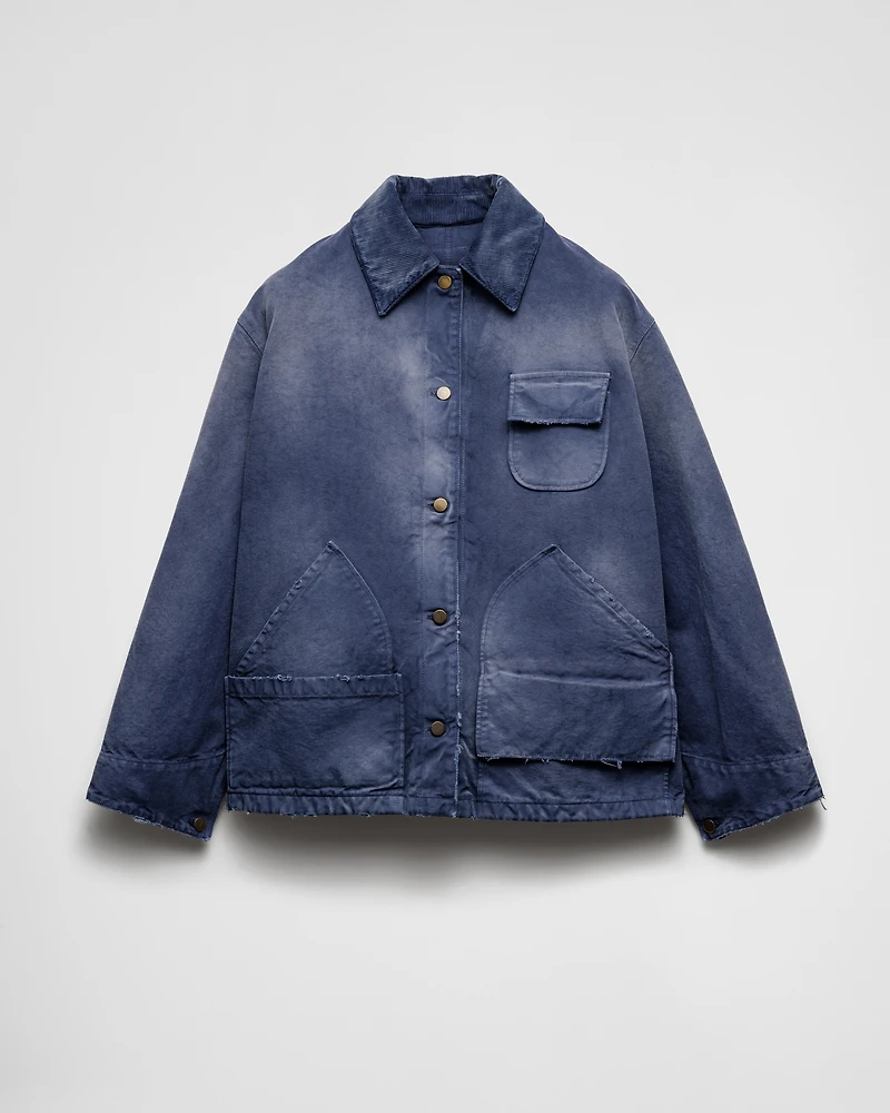 Canvas trucker jacket