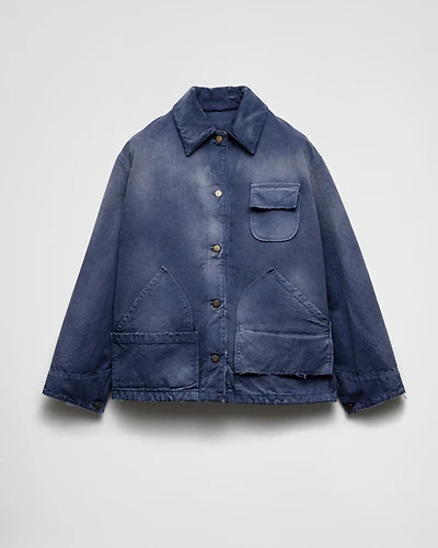 Canvas trucker jacket