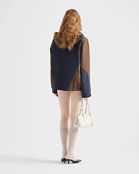 Technical fabric blouson jacket
