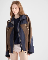Technical fabric blouson jacket