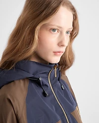 Technical fabric blouson jacket