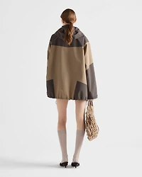 Technical fabric blouson jacket