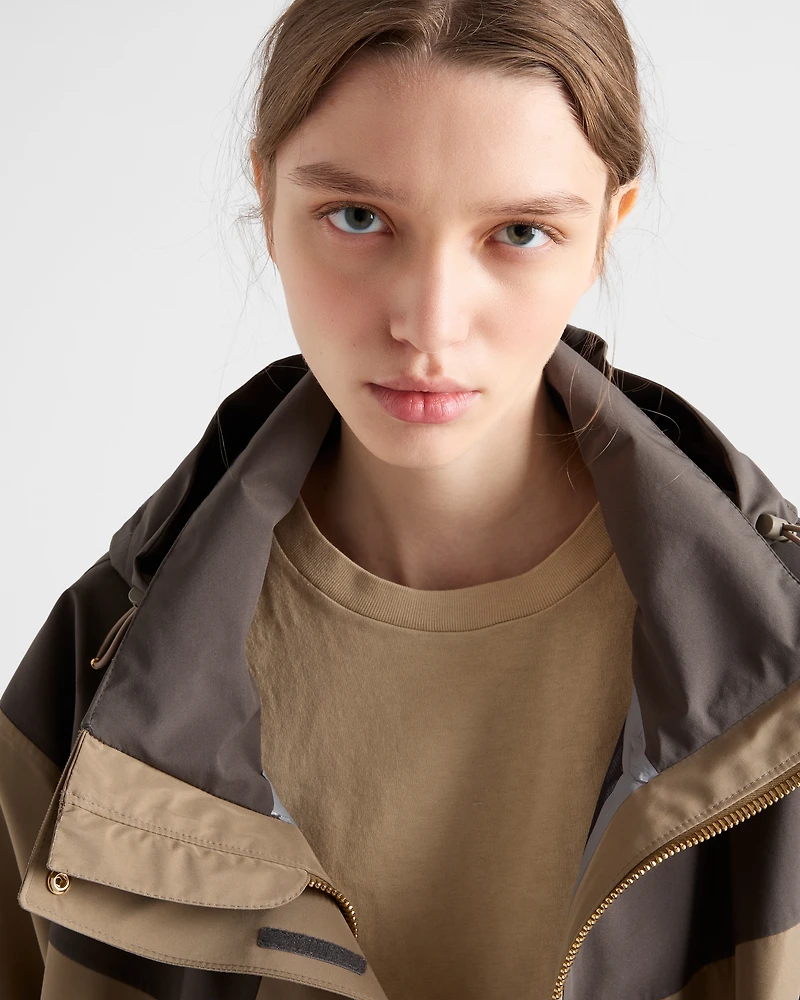Technical fabric blouson jacket