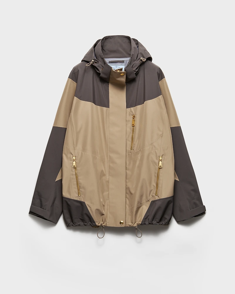 Technical fabric blouson jacket