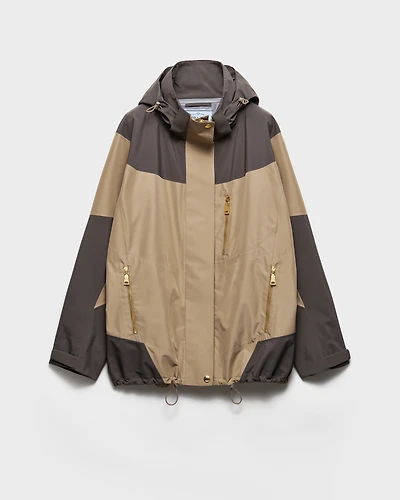 Technical fabric blouson jacket